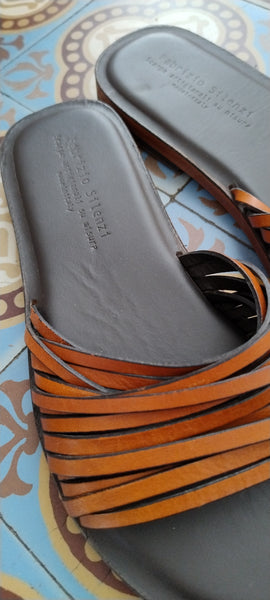 Mules cuir italien Fabrizio Silenzi T37,5