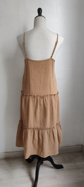 Robe Caramel Gaze de Coton
