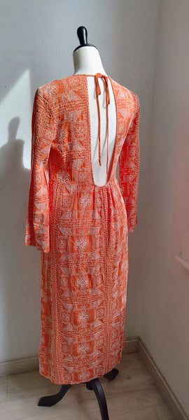 Robe Longue broderies Aztec