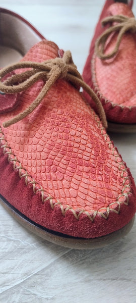 Mocassins Daim Rouges 39
