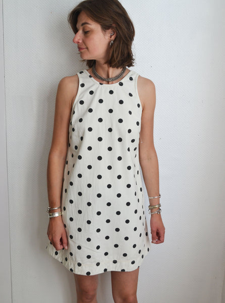 Robe à Pois Noir & Blanc