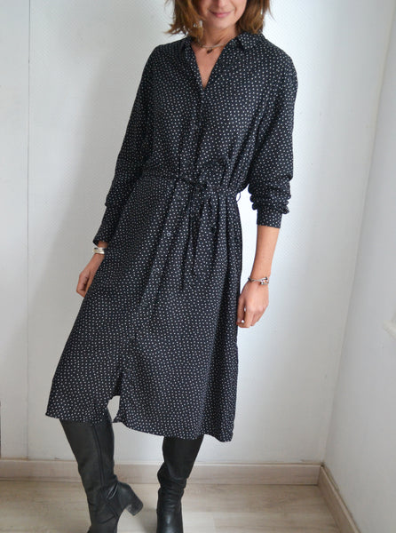 Robe Longue à Pois Uniqlo