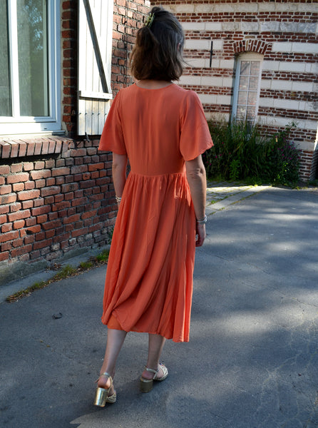 Robe longue Abricot Sessun