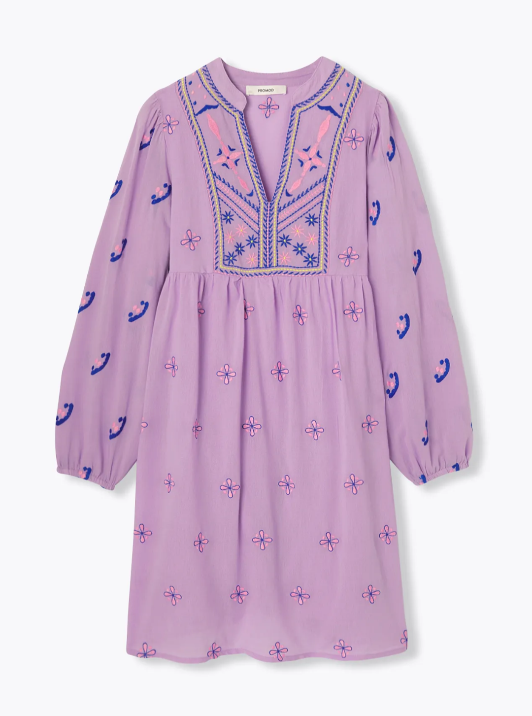 Robe Lilas Promod brodée Neuve