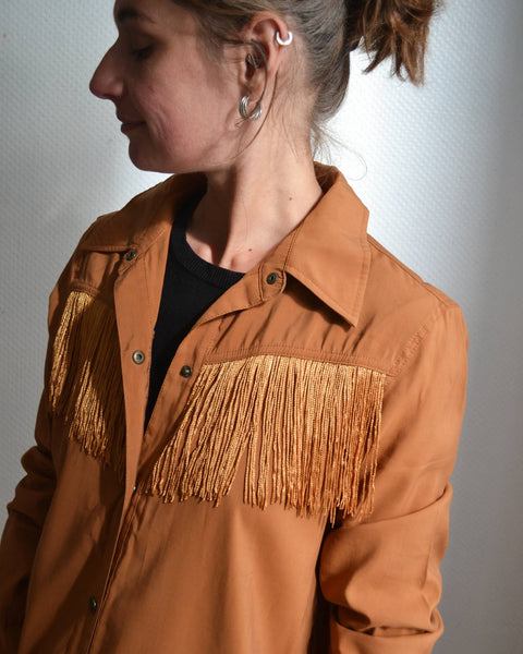 Robe Camel Franges