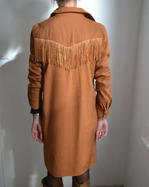 Robe Camel Franges