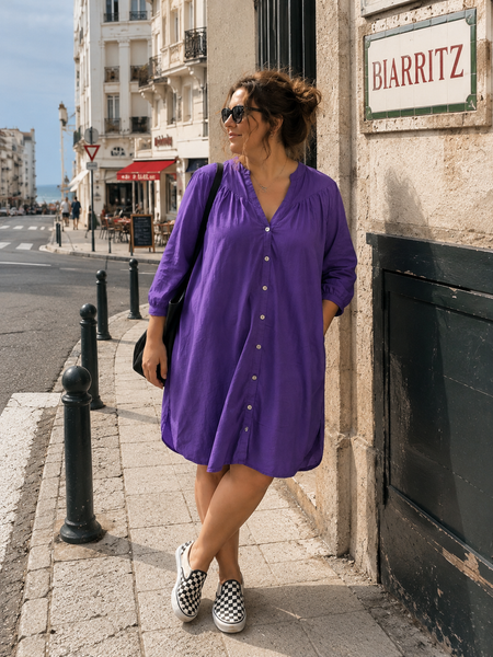 Robe Chemise Violette