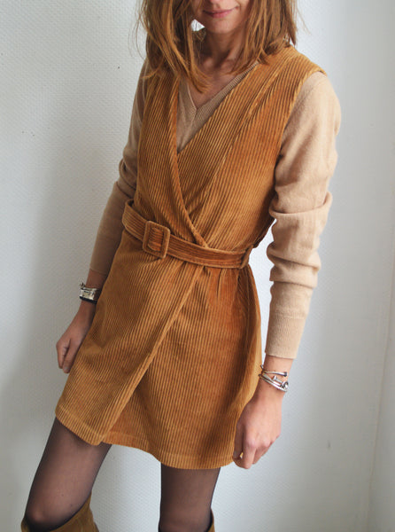 Robe Velours Caramel