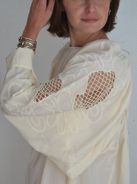 Robe crème Dos Nu