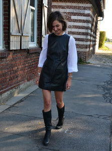 Robe en Cuir Vintage