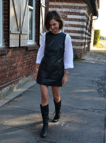 Robe en Cuir Vintage