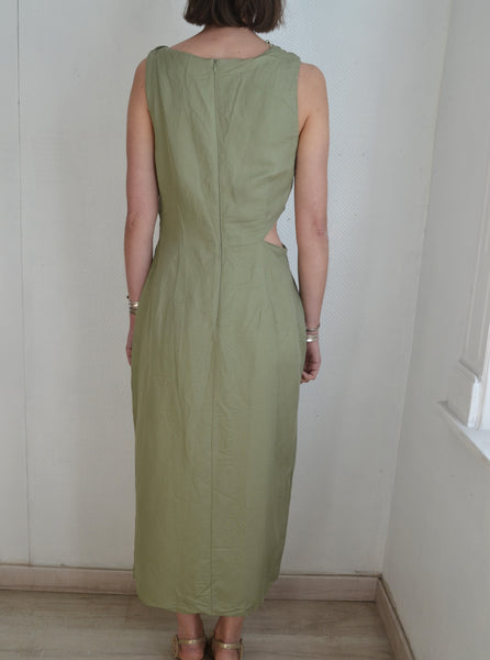 Robe Cut Out Kaki