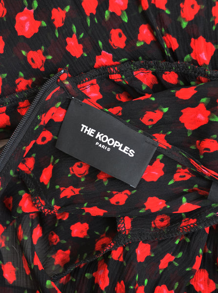 Robe en soie Roses The Kooples