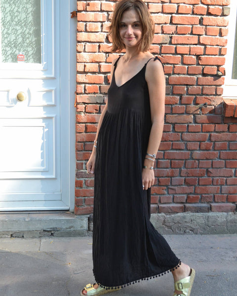 Robe Longue Noire Monoprix