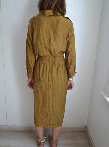 Robe Longue Saharienne Kaki
