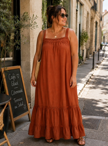 Robe Longue Terracotta