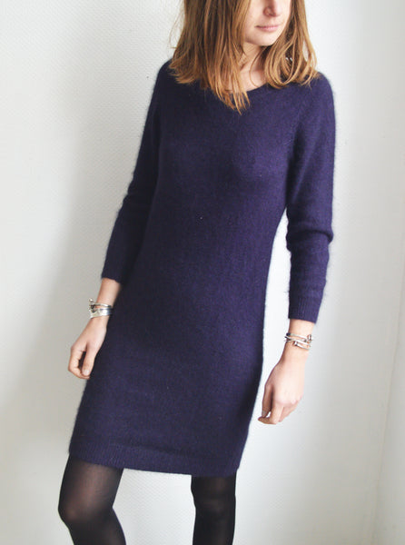 Robe Maje Angora violet