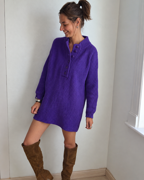 Robe pull Sézane Violet
