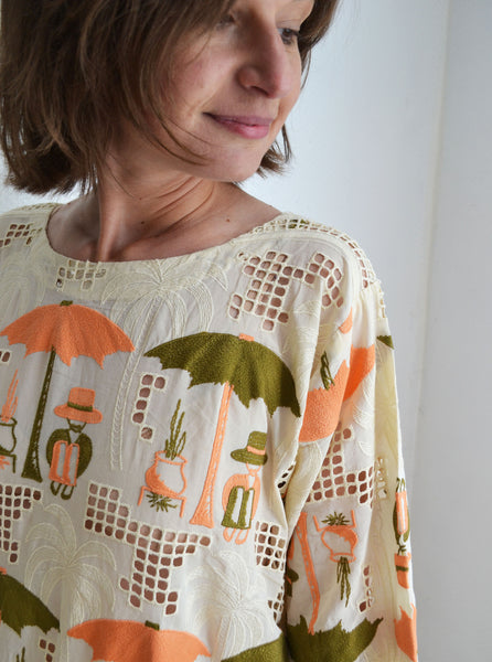 Robe d'été Longue brodée