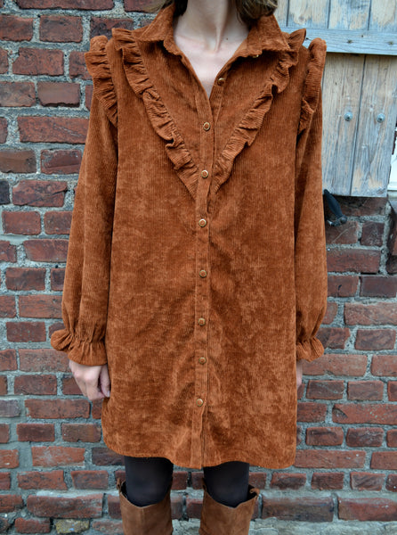 Robe Velours Côtelé