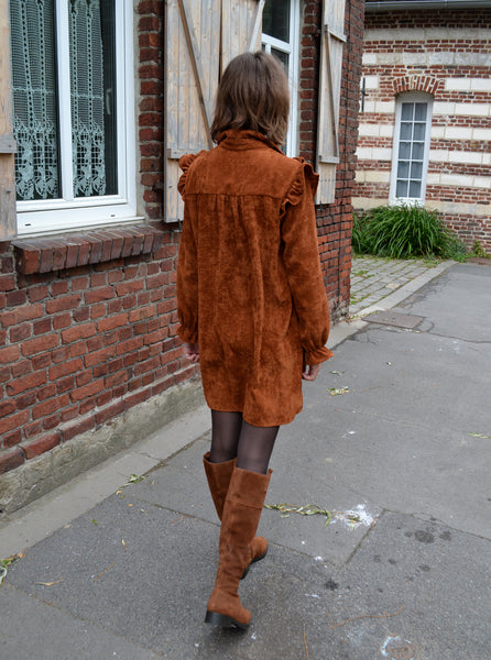 Robe Velours Côtelé