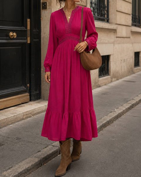 Robe Longue Magenta