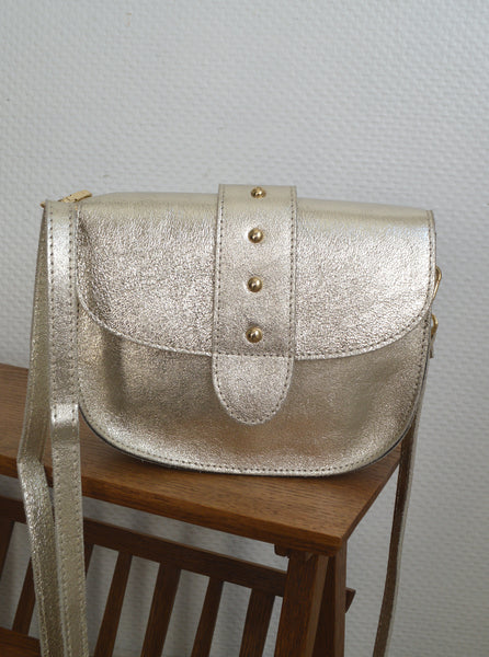 Petit sac italien argenté