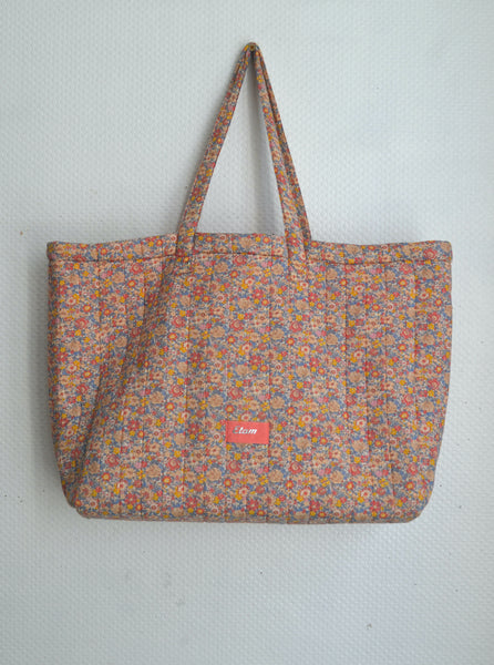 Sac cabas fleuri