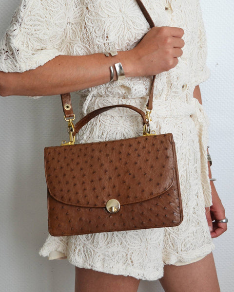 Sac cartable cuir Vintage
