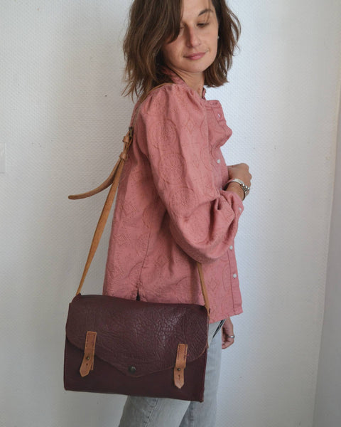Sac Cartable cuir Bordeaux Paul Marius