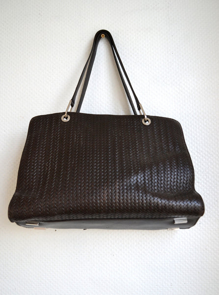 Sac en cuir cannage Lancel