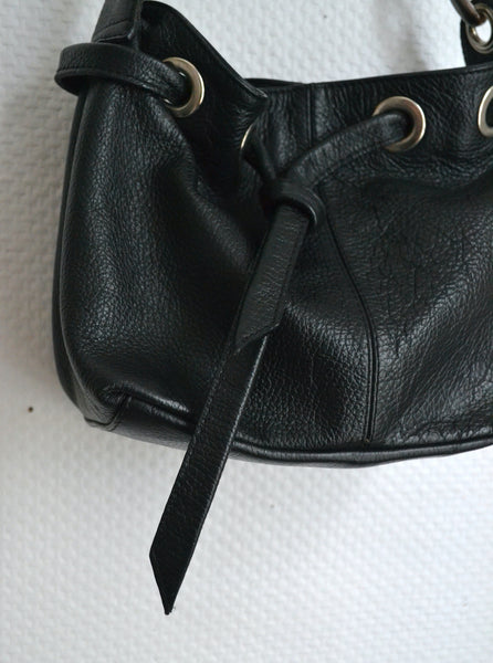 Sac en cuir noir