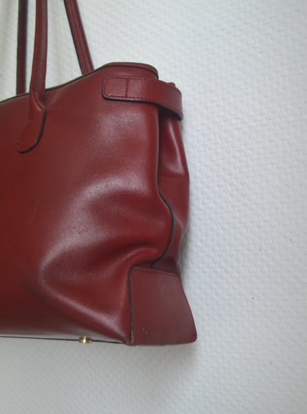 Sac cuir bordeaux Lancaster