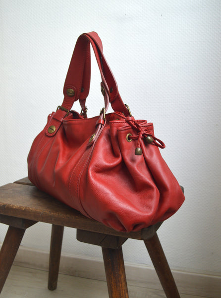 Sac Rouge en cuir