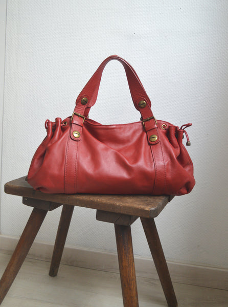 Sac Rouge en cuir