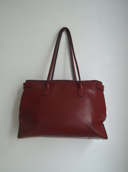 Sac cuir bordeaux Lancaster