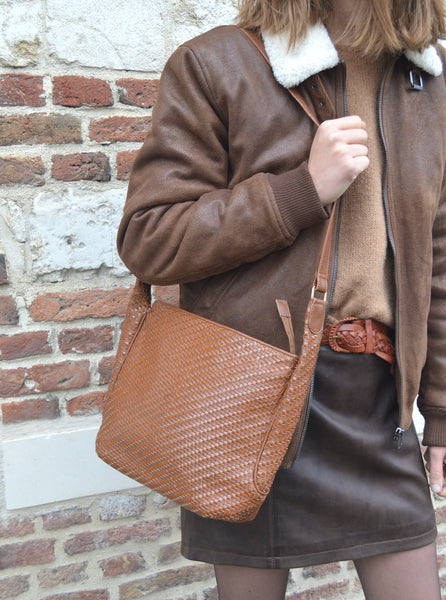 Sac Cannage en cuir