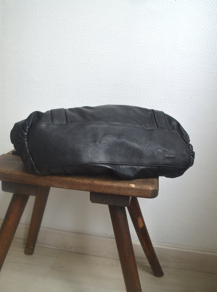 Sac en cuir Noir