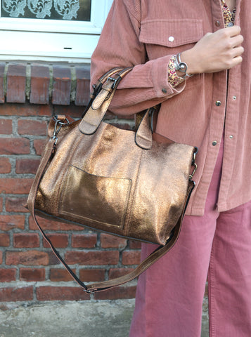 Sac en cuir Cuivre