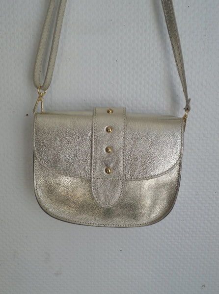 Petit sac italien argenté