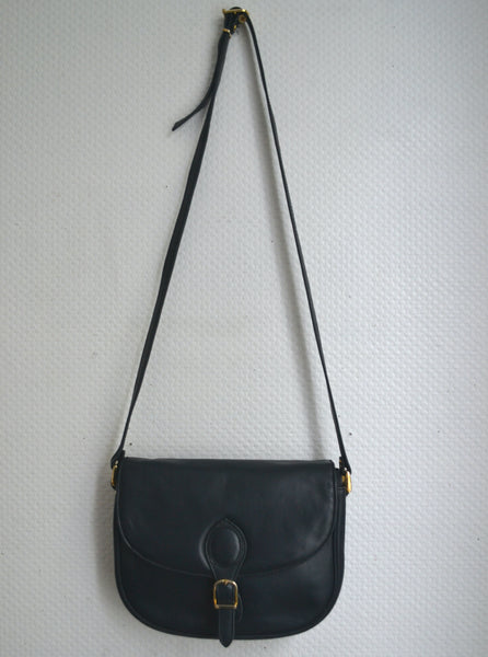 Sac en cuir bleu marine