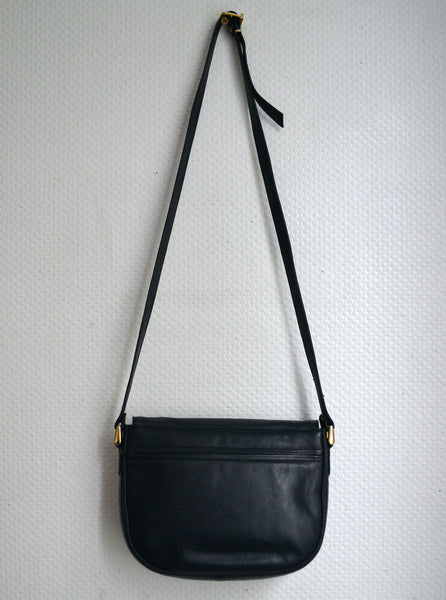 Sac en cuir bleu marine