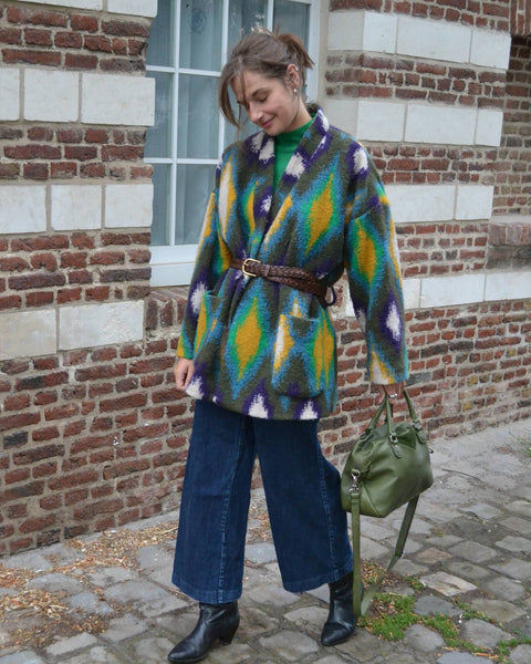 Sac en cuir Kaki Nat & Nin