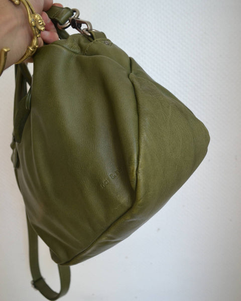 Sac en cuir Kaki Nat & Nin