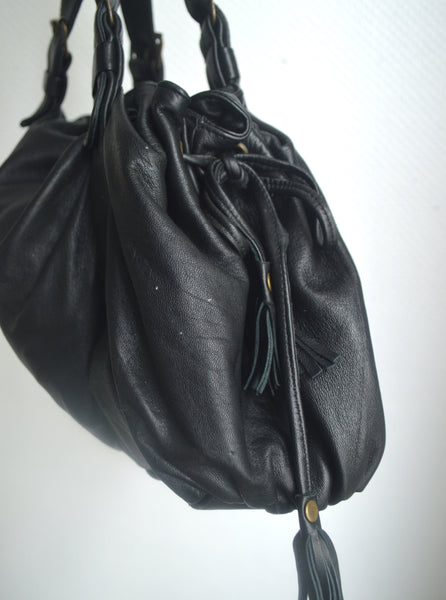 Sac en cuir Noir