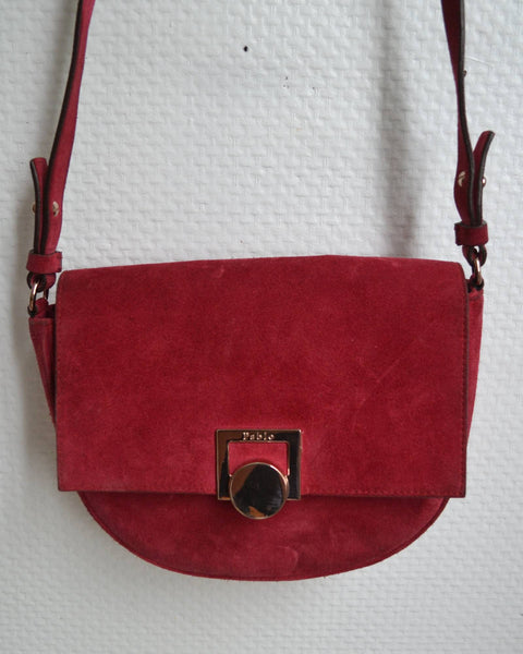 Sac en daim Pablo Gérard Darel Framboise