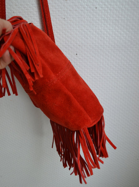 Sac Rouge à Franges The Genuine Leather