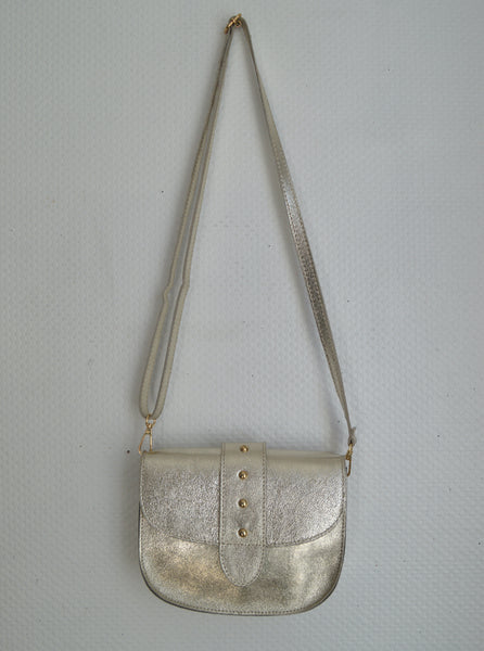 Petit sac italien argenté