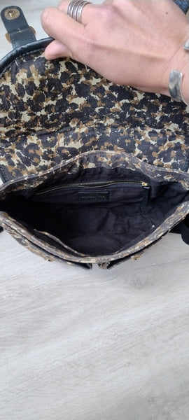 Sac Cartable Léopard Petite Mendigote