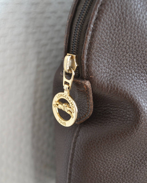Sac Marron Longchamp Vintage